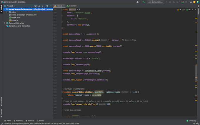 provide you a full course about a programming language