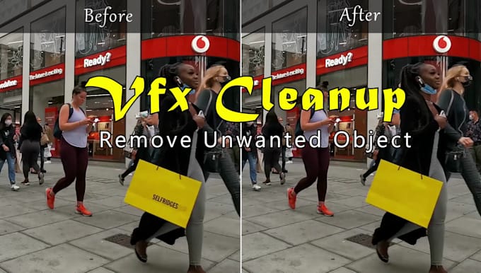 professional vfx cleanup and object wire removal from video