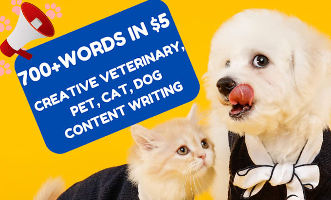 write pet articles, dog training and SEO veterinary blog posts  within 24 hours