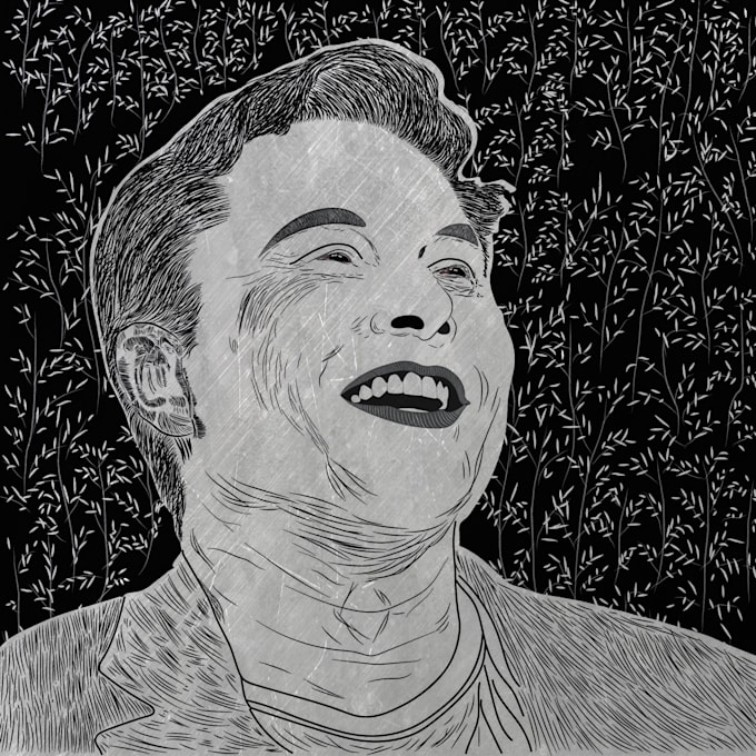 Draw high quality illustration in linocut style by Davidlong16 | Fiverr