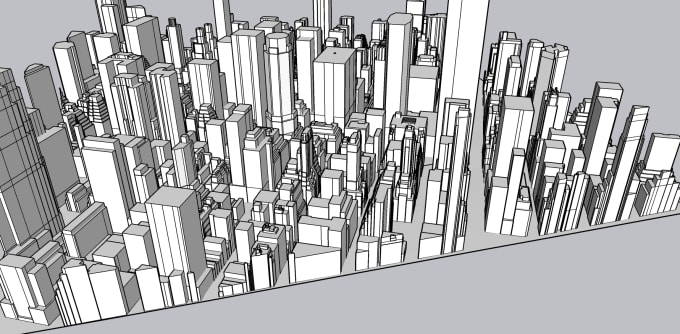 make a low poly landmark 3d city models
