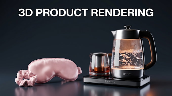 do 3d product rendering and 3d product modeling for amazon listing