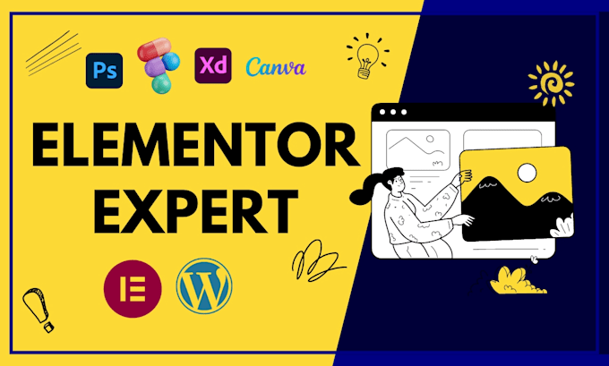 be elementor expert, convert PSD to wordpress, clone figma to wp,xd to elementor
