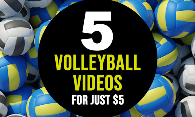 make 5 volleyball logo intro video animations