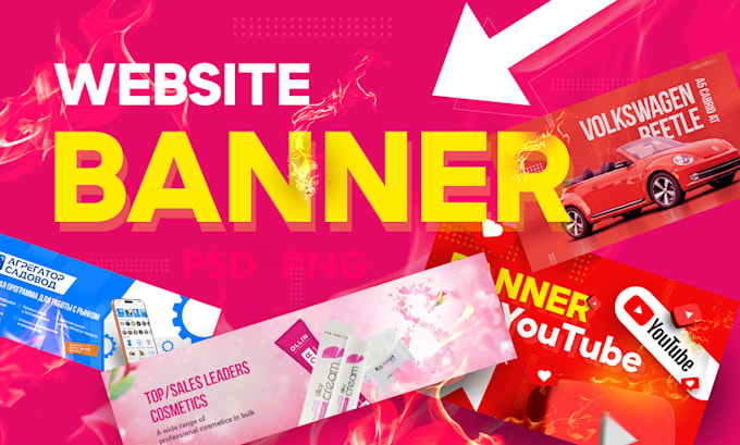 design a creative web banner for your website