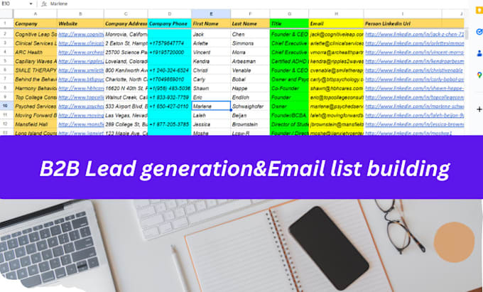 Do targeted b2b lead generation, email list building by Sharmint16 | Fiverr