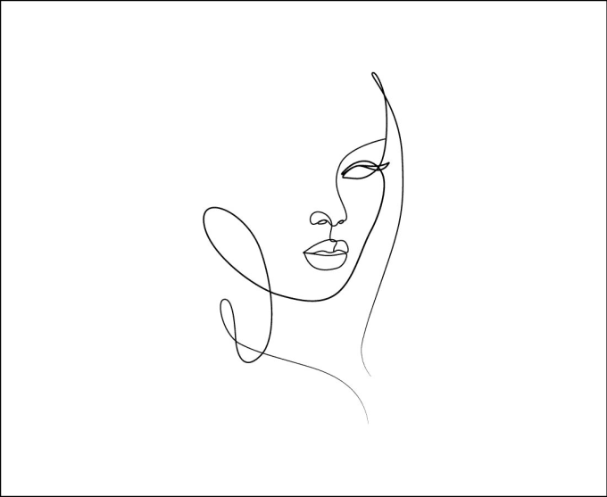 Draw minimalist continuous one line drawing and fashion illustration by ...