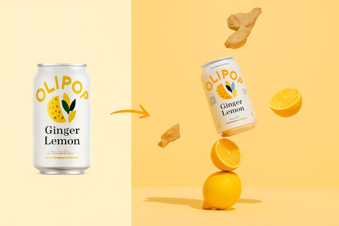 do ai product photography with branded backdrops and studio effects