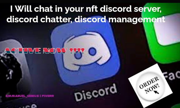 Chat in your nft discord server discord chatter discord by Emmanuel