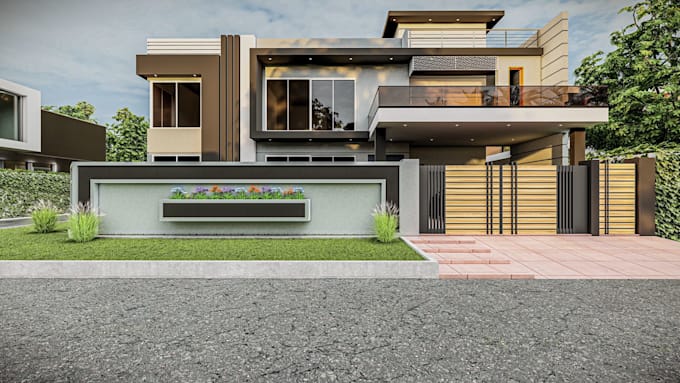 create 3d model and render images architecture project