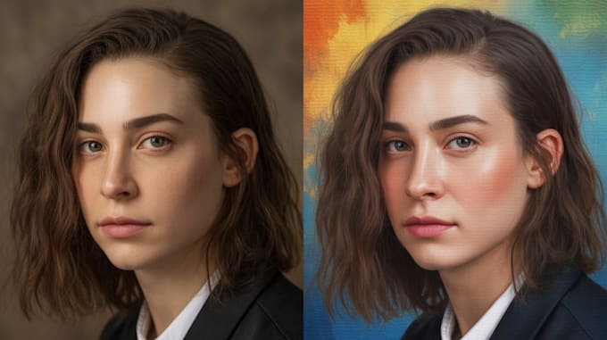 paint your photo as a realistic digital oil painting