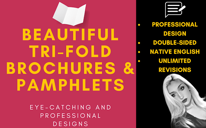 create a beautiful and professional tri fold brochure