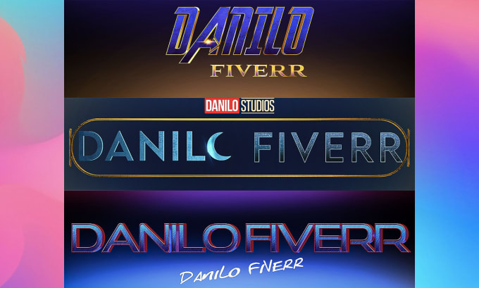 do professional custom 3d movie poster typography logo