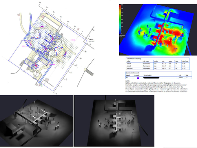 provide lighting design, photometric calculations on agi32