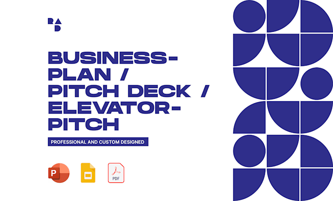 design creative and professional elevator pitch deck