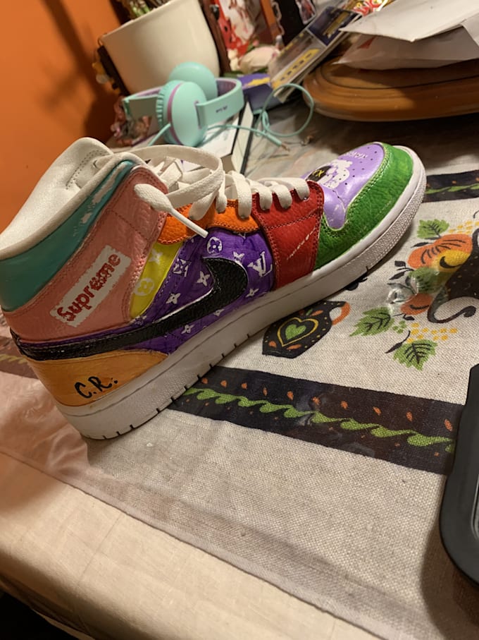 Paint designs on shoes by Coopa1230 Fiverr
