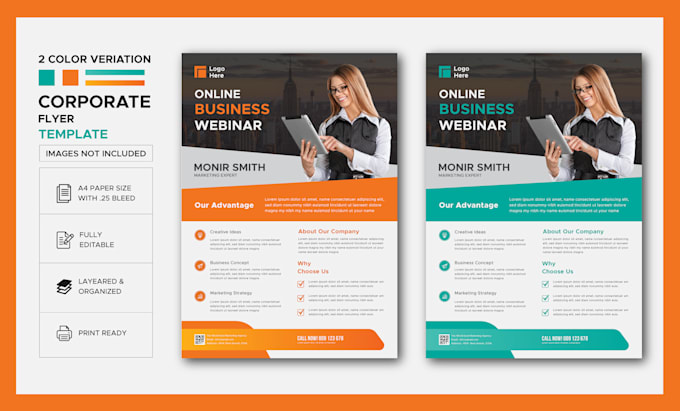 business flyer design with 12 hours delivery