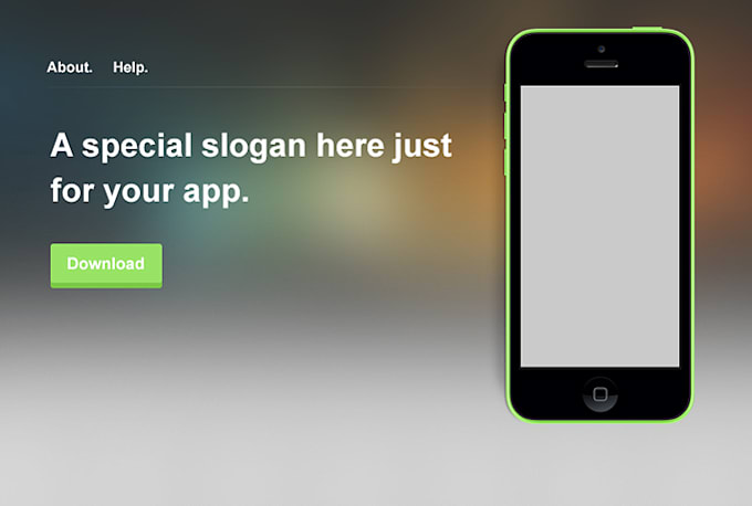 create a single web page for your App