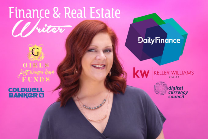 write real estate and finance content