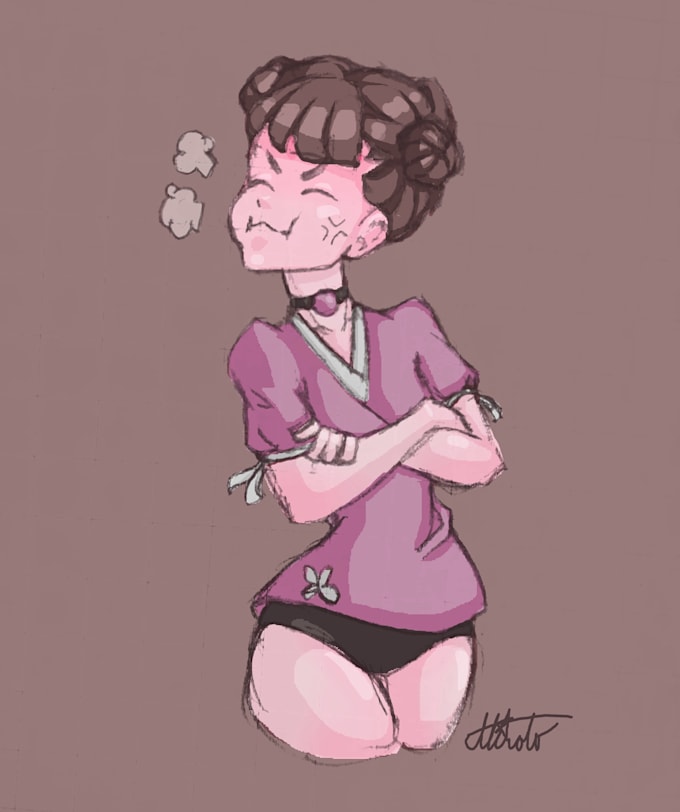 draw your character in my style