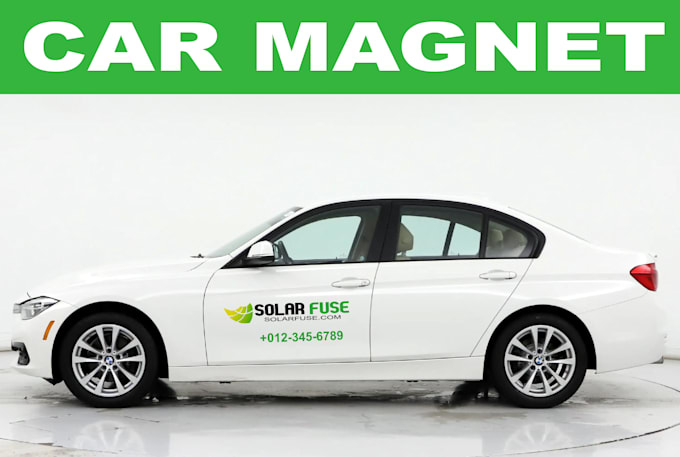 create attractive car magnet design