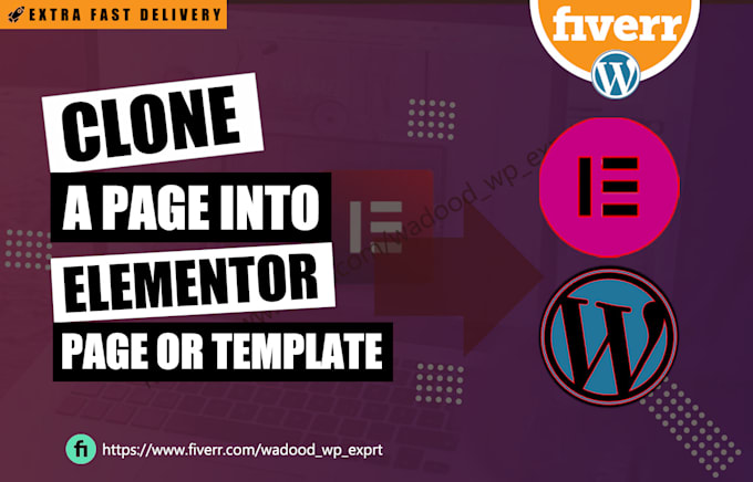 professionally clone, convert, or recreate any web page into elementor template