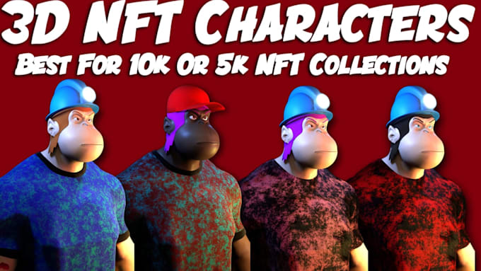 create perfect 3d nft character 3d nft collection