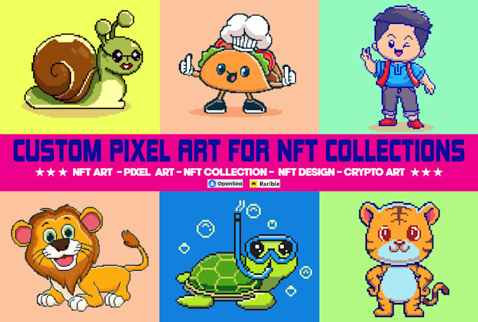 do crypto pixel art, nft art collection