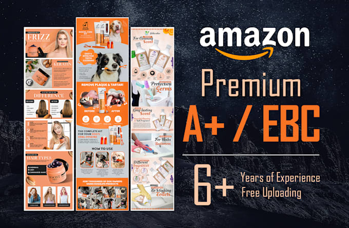 design amazon ebc, listing images and brand store front