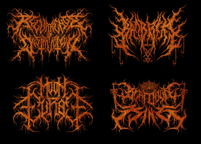 Make death metal logo, brutal slamming and others by Hatch_logos | Fiverr