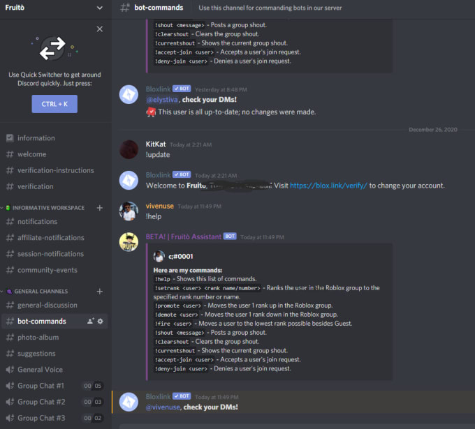 How to verify with Bloxlink on Discord and link your Roblox account