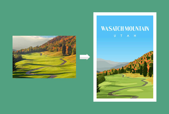 make a scenic illustration from your photo