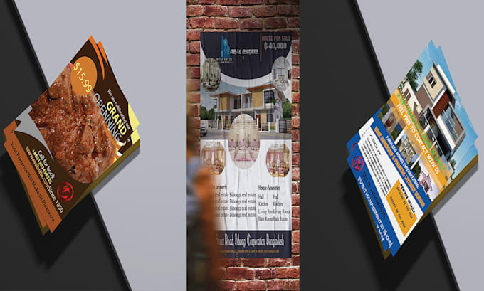 design exclusive business flyer, banner, poster, brochure