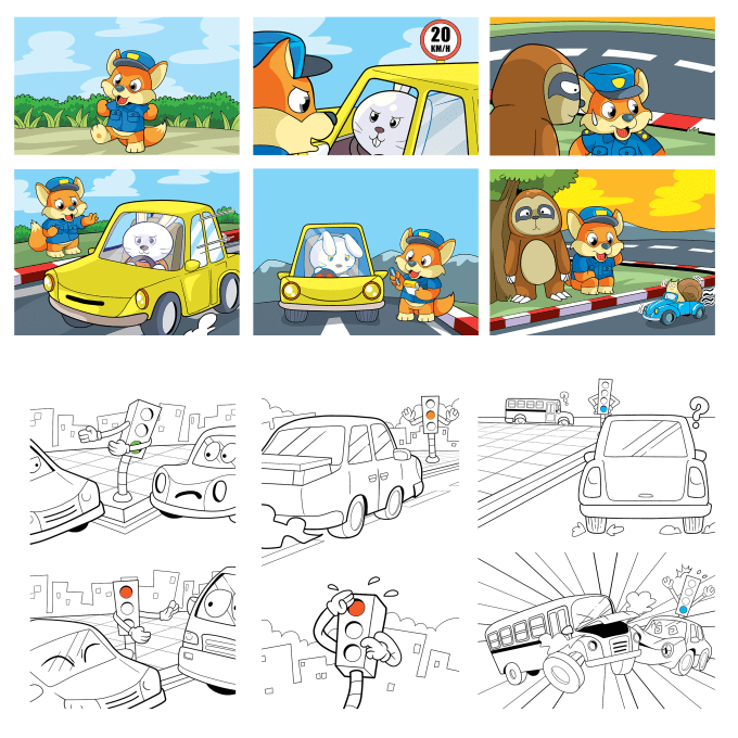 draw your children book illustration
