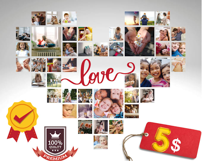 Make a unique hd photo collage from your pictures by Waqaas122 Fiverr