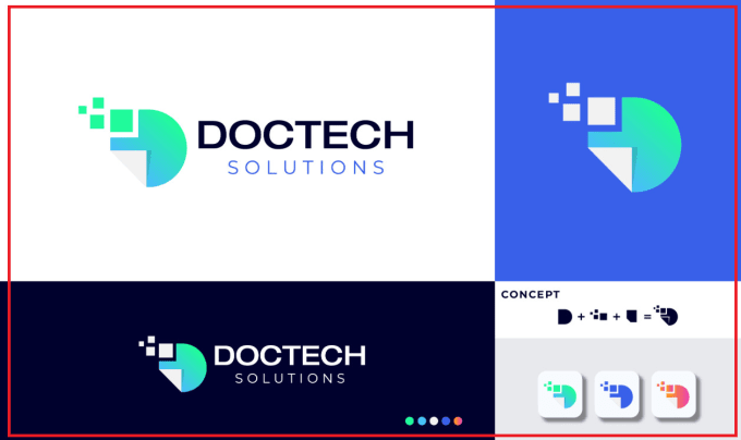 create ab minimalist tech logo design