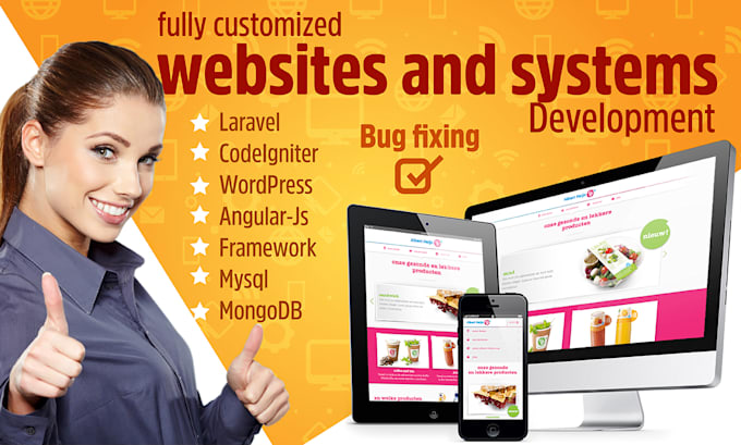 develop fully customized website and system