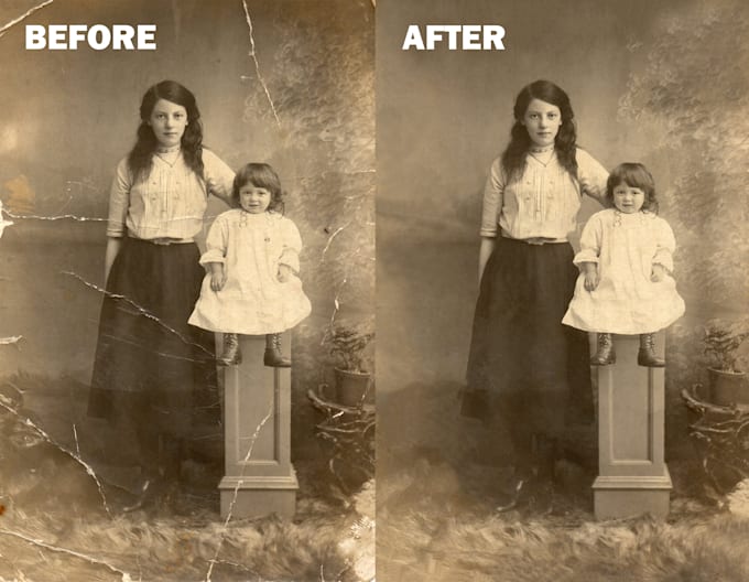 Restore your old photos by Nicolaprencipe Fiverr