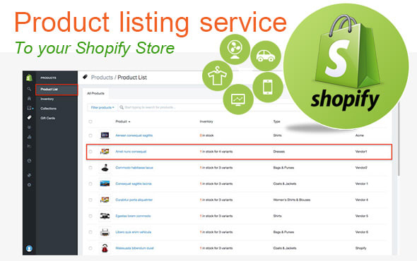 Shopify Bulk Product Upload Services