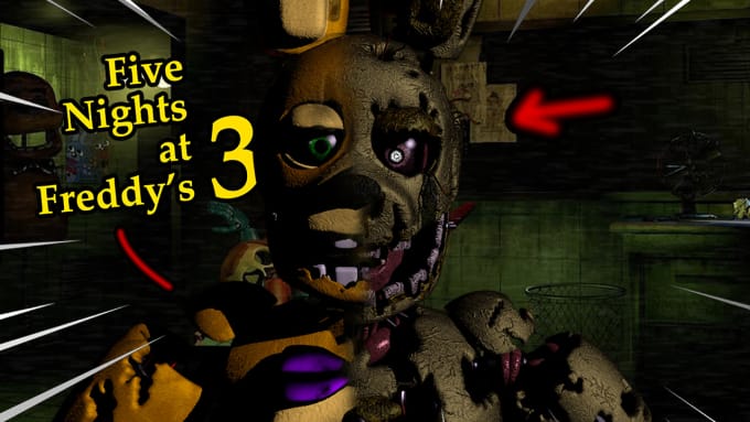 Make a fnaf thumbnail or render for youtube by Rocketbuster | Fiverr