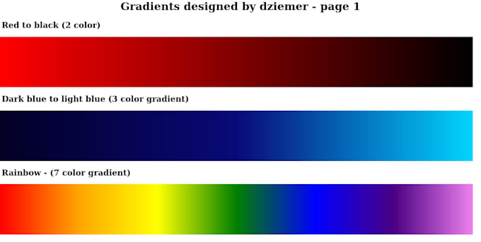 Design a custom gradient for you by Dziemer | Fiverr