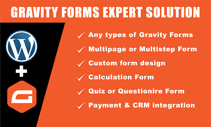 create any type of gravity forms or contact forms