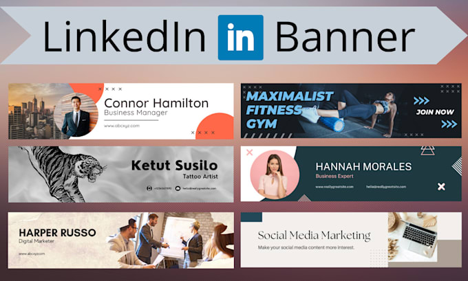 design a linkedin banner for your profile professionally