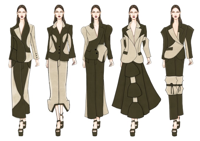 draw fashion illustration or sketch