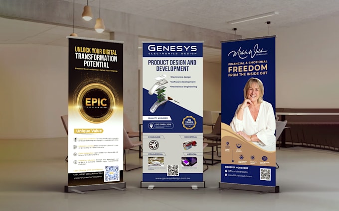 design pull up, roll up, or retractable banner