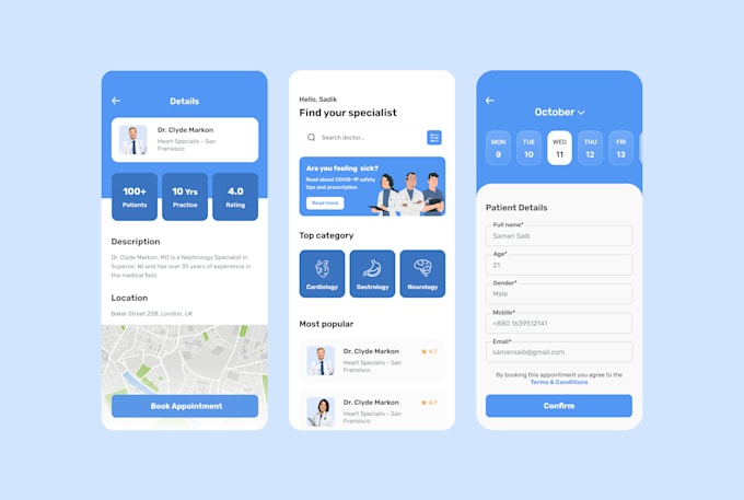 Mobile app ui ux design and website ui ux design by Hello_rakik | Fiverr