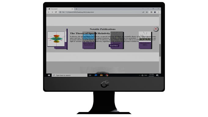 implement and or design an HTML CSS and javascript front end