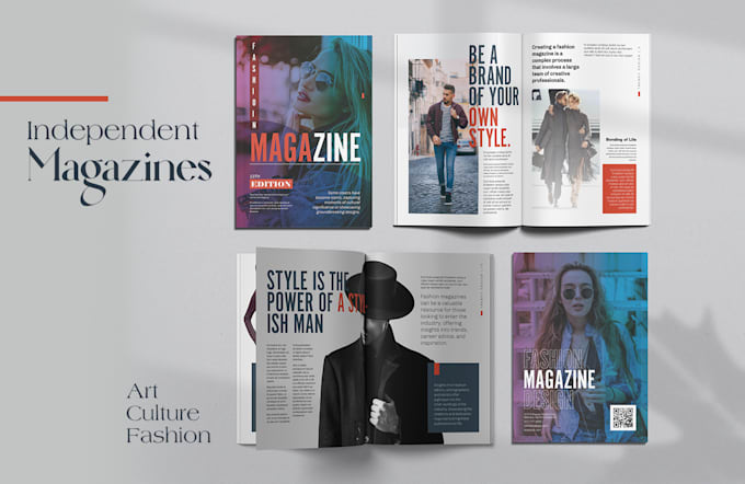 design lifestyle magazine, lookbook, magazine layout in indesign