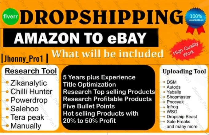 Hire a freelancer to completely manage your ebay account for dropshipping