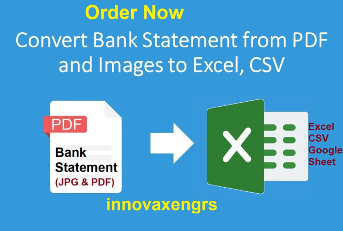 pdf2csv bank statement